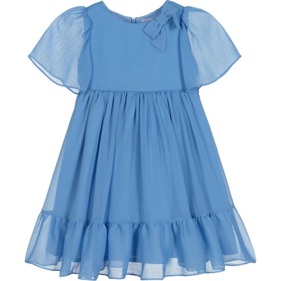 Patachou ! PRINCESS CHARLOTTE STYLE, Chiffon Dress in Cornflower Blue( 3YRS) - Picture 1 of 8